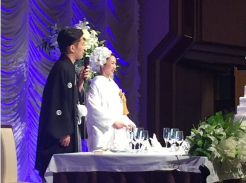 尾島（おじま）紘平の妻（嫁）との結婚式